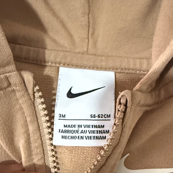 Nike Tan Baby Hoodie Set - Picture 2 of 2